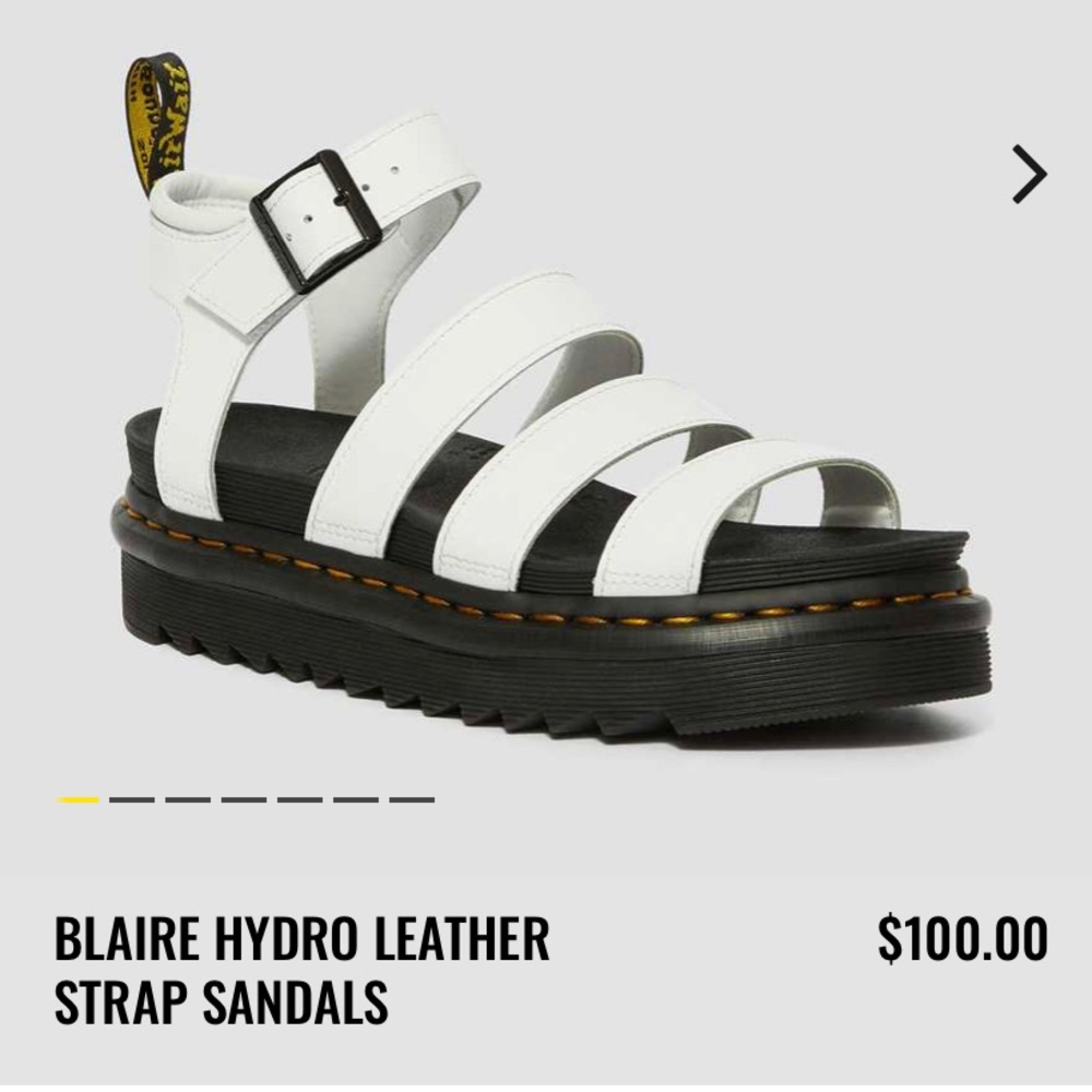 dr martens white platform sandals